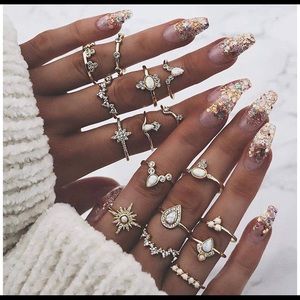 ONESING 11pcs Boho Rings